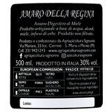 Amaro della Regina - Etichetta bottiglia 500 ml - 30% vol.