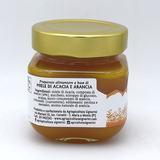 Miele Aromatizzato - Miele di Acacia e Arancia - barattolo 250 gr