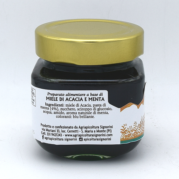Miele Aromatizzato - Miele di Acacia e Menta -  barattolo 250 gr